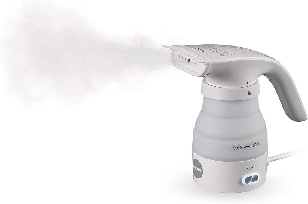Macom, stiratrice verticale da viaggio, enjoy & relax 875 space steamer