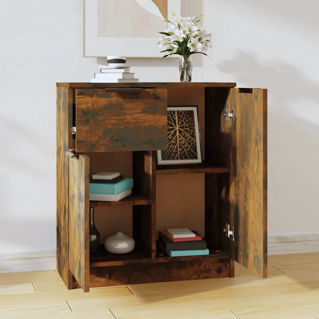 Credenza Rovere Fumo 60x30x70 cm in Legno tecnico 816997