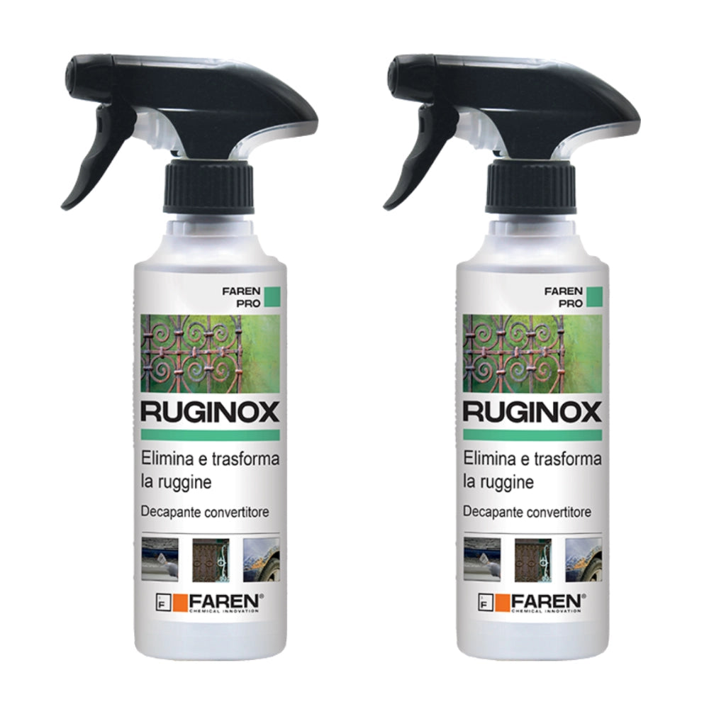 Faren ruginox spray convertitore di ruggine rimuove ossidazioni 250 ml 2 pezzi