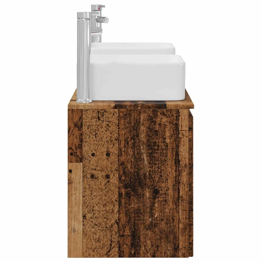 Set di Armadi da Bagno 3 pz Legno antico 49,5 x 41 x 63 cm 3405645