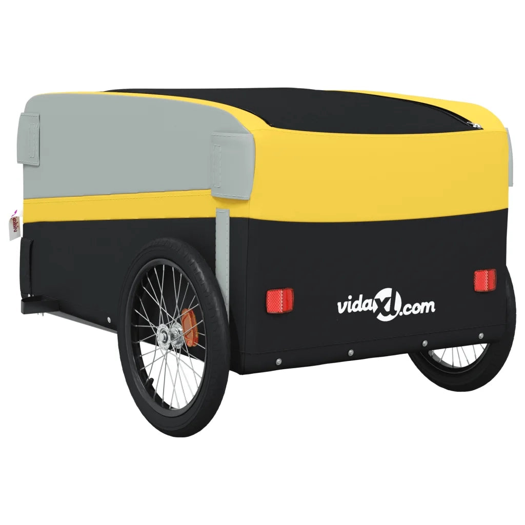 Rimorchio da Bici Nero e Giallo 45 kg in Ferro CFW9660660