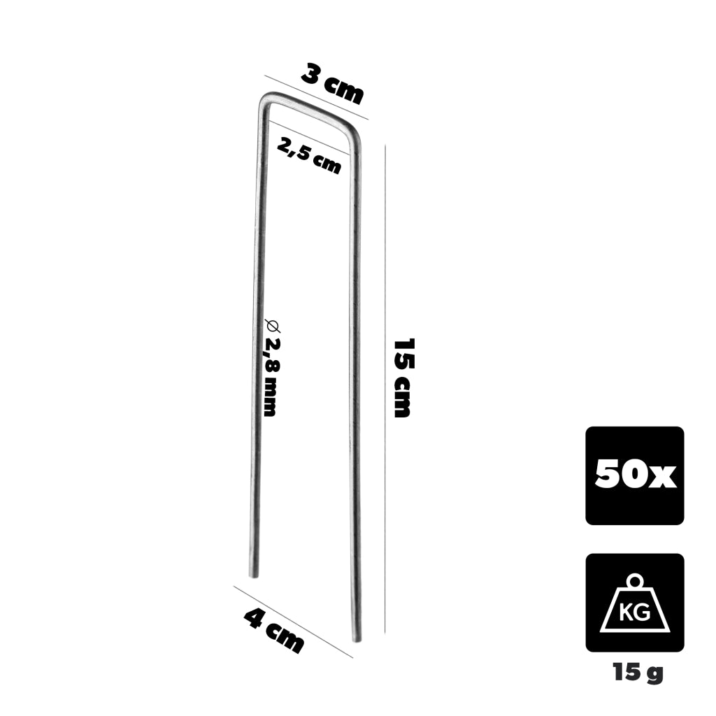 KADAX Szpilki stalowe 2,8mm x 2,5cm x 15 cm 50szt