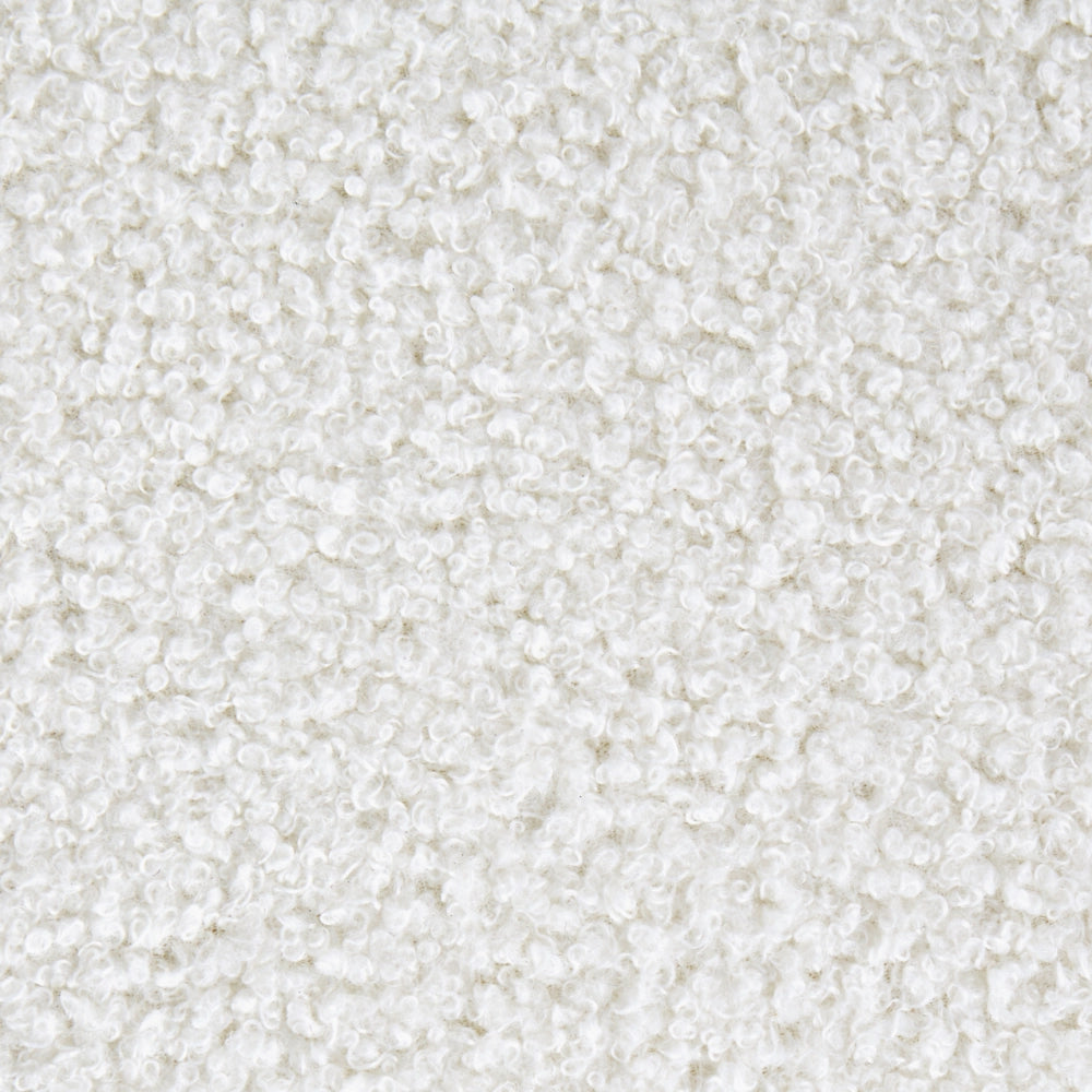 Sgabello Bianco Boucle Rivestito 38 x 38 cm Seduta quadrata Motivo Chevron