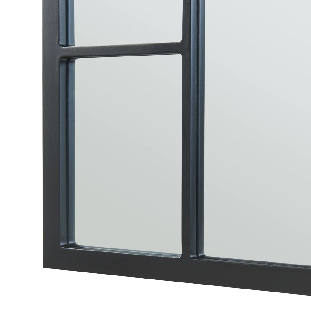 Specchio decorativo moderno da parete MDF 90 x 60 cm nero 03_0010176