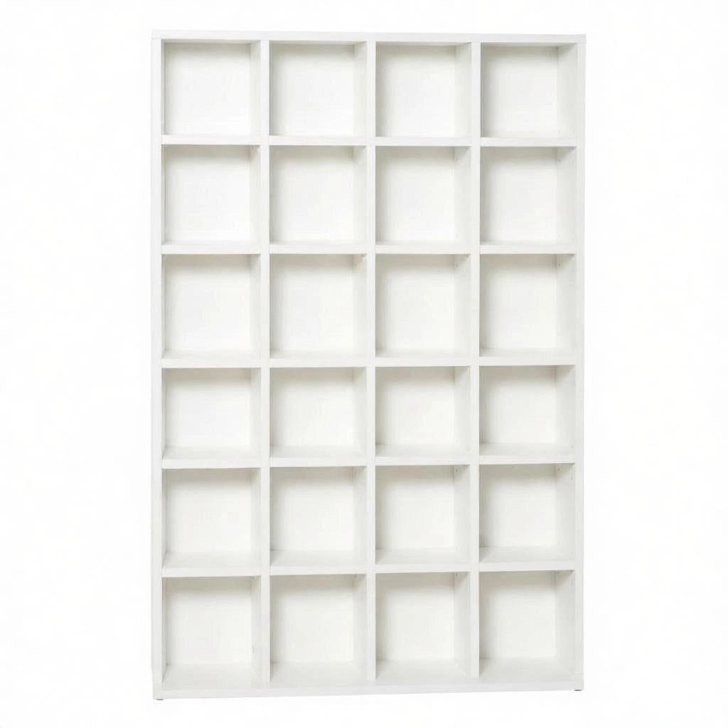 SCAFFALE PORTA CD/DVD 89x20x130,5 cm Bianco in truciolato