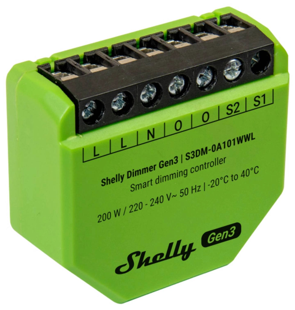 Shelly Dimmer Gen3 - Dimmer Smart Wi-Fi