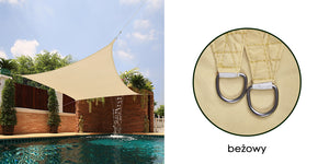 AIO FACTORY Vela Ombreggiante Impermeabile 3x3 m Beige - Vela Parasole da Giardino