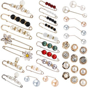 Set di spille a forma di anello sicure per abbigliamento - 35 pezzi - Un design unico e elegante