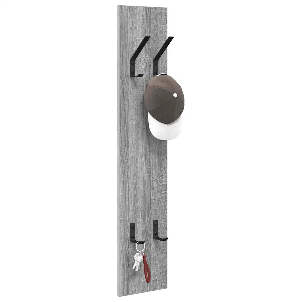 Appendiabiti a muro Grigio Sonoma 20 x 1,5 x 100 cm 874464