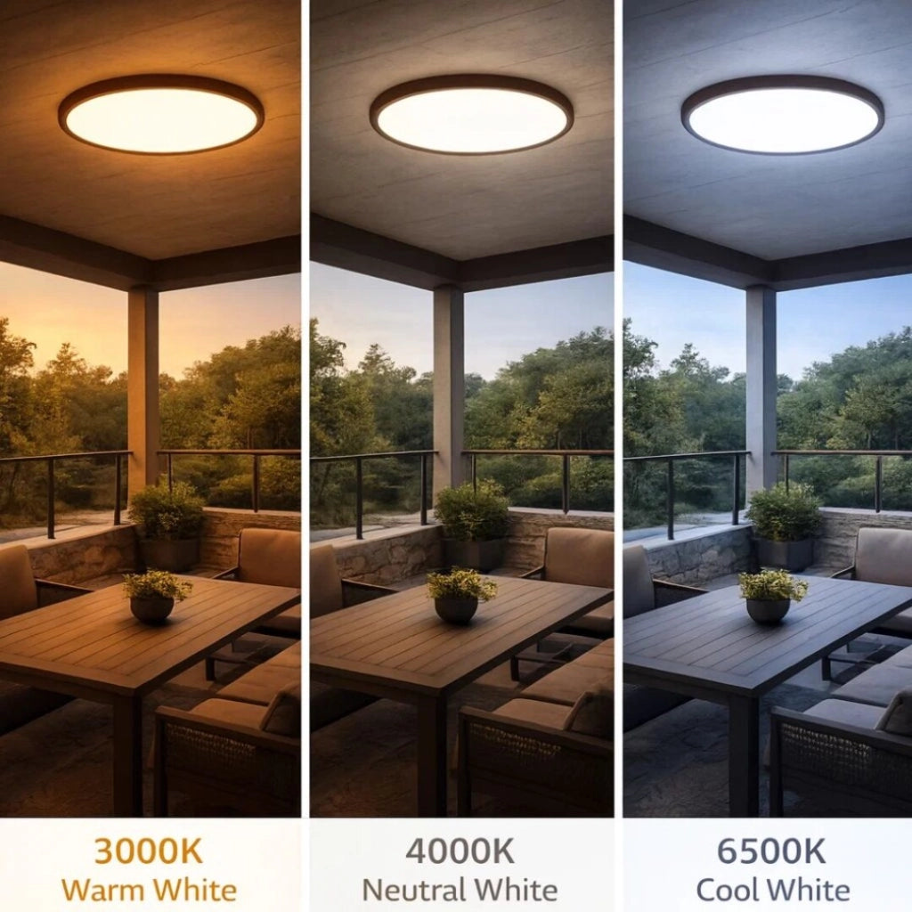 Plafoniera esterna LED rotonda Maurec 18W IP44 Rabalux