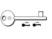 CHIAVI PATENT PASSEPARTOUT AGB, MP, PERINO, OSMET- - 6P2D dx (ex 5011) - 5 pezzi SILCA