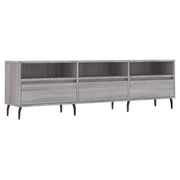 Mobile TV multimediale scaffale TV mobile TV sala da pranzo soggiorno camera da letto Sonoma 150 x 30 x 44,5 cm legno ingegnerizzato grigio 02_0028393