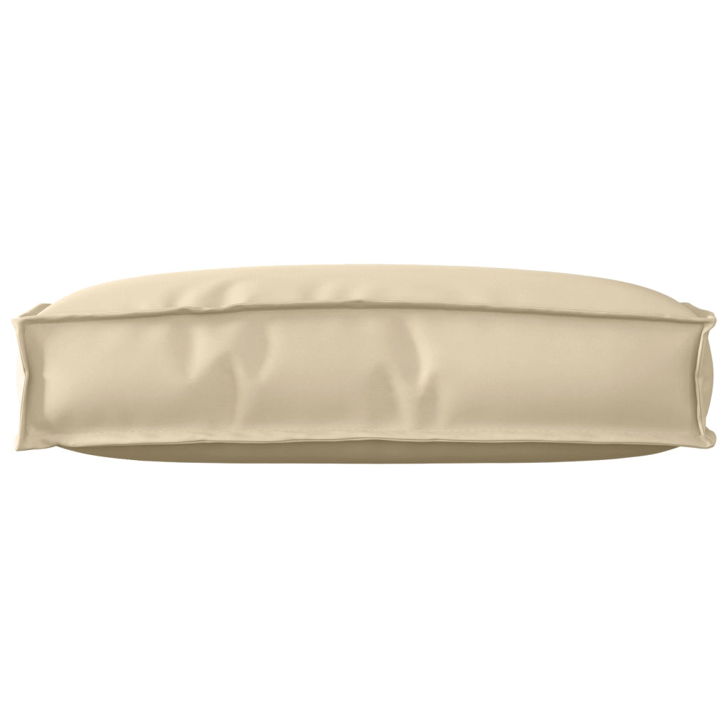 Cuscino per Pallet per Schienale Beige 60x40x12 cm in Tessuto Oxford