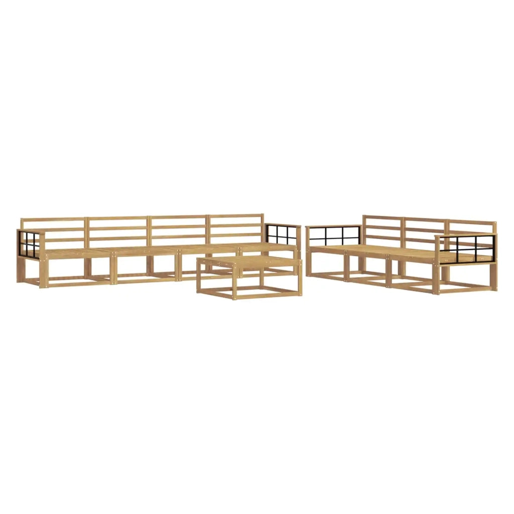 Set di divani da esterno 8 pcs Bianco 3386173