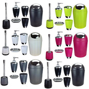 Trade Shop - Set Accessori Bagno Porta Saponetta Dispenser Sapone Liquido Porta Spazzolini -