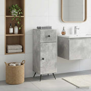 Mobiletto da Bagno BREDA Grigio Cemento 30 x 31 x 80 cm 897488