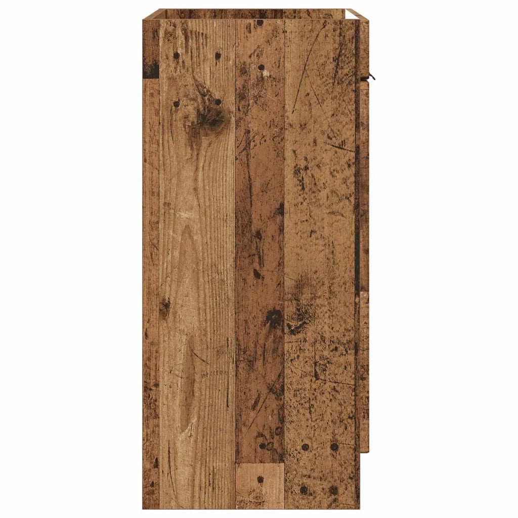 Mobiletto da bagno sotto il lavello Legno antico 890112