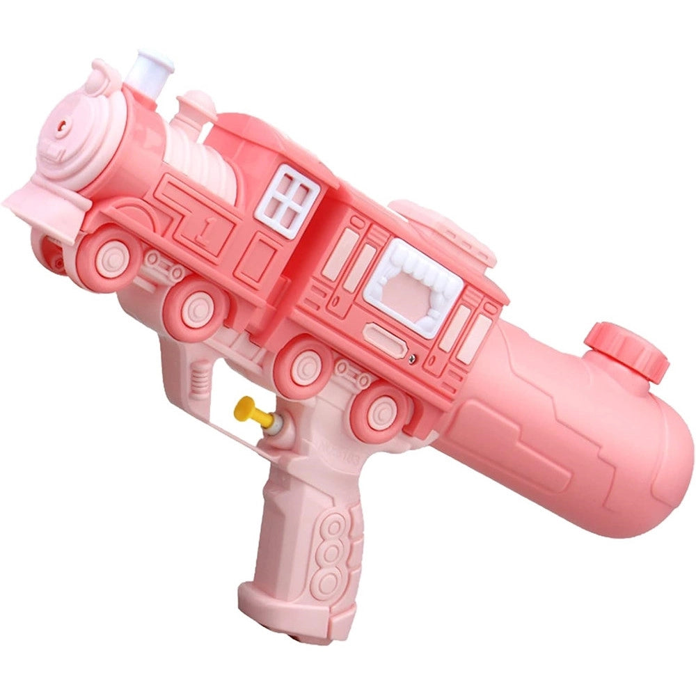 Trade Shop - Pistola Ad Acqua 5183 Design Locomotiva Con Vagone Per Bambini Gioco Estivo 23 Cm 618553 -