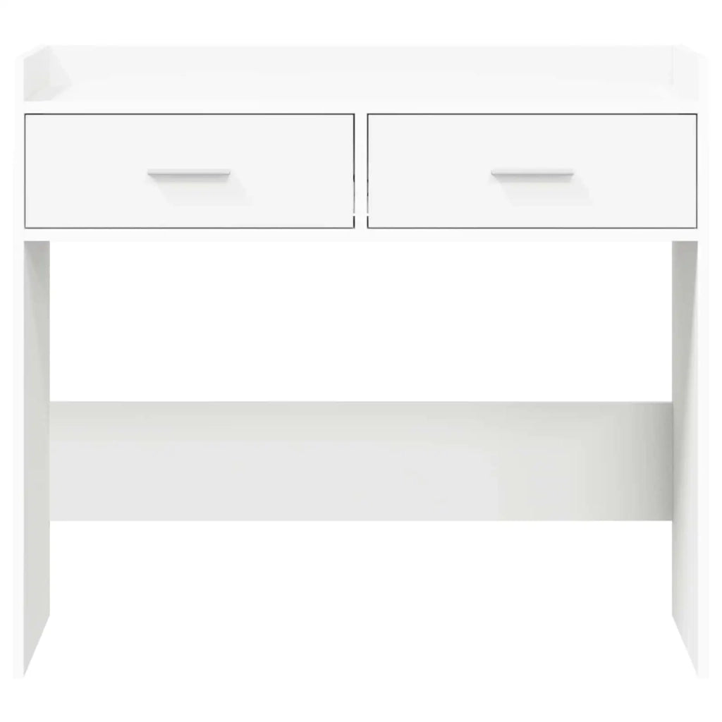 Tavolo consolle Bianco 90 x 35 x 80 cm Legno ingegnerizzato 8011299