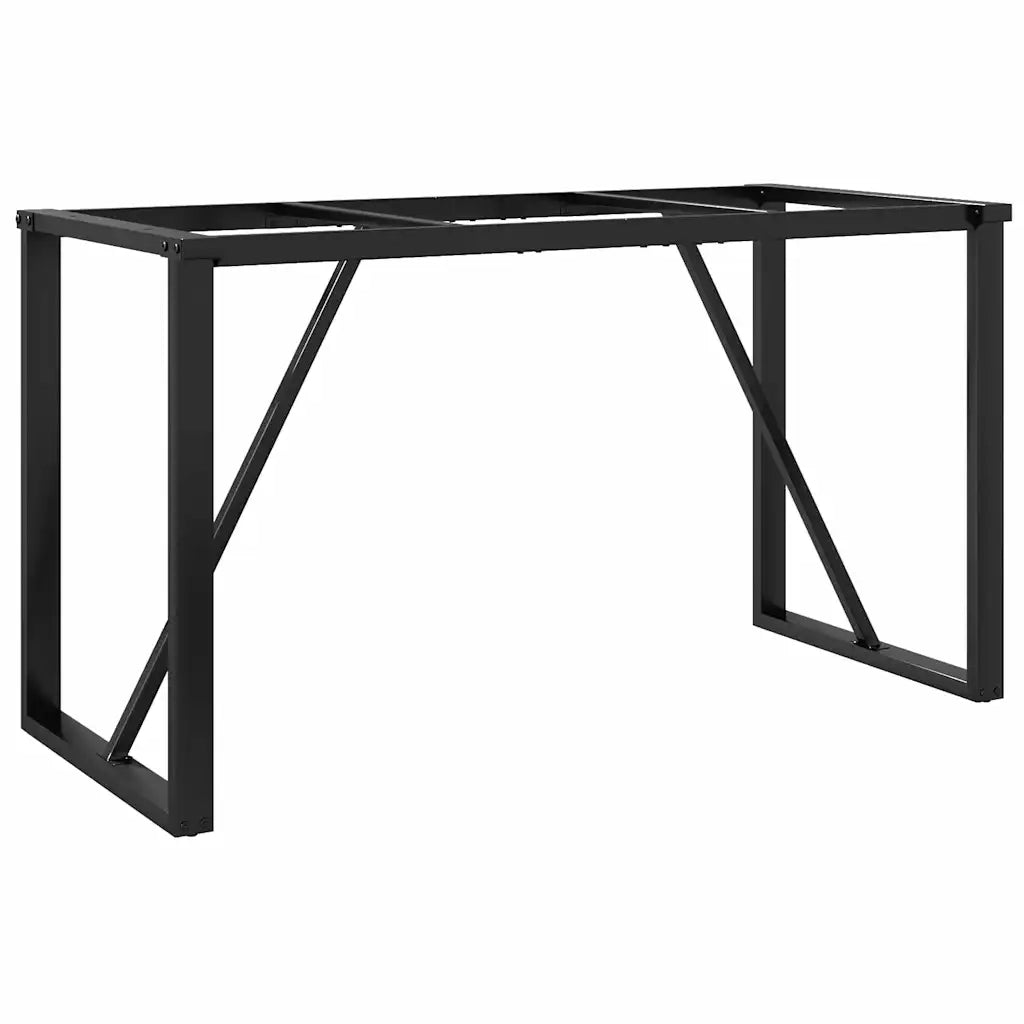 Telaio Gambe a O per Tavolo da Pranzo 120x60x73 cm in Acciaio 357886