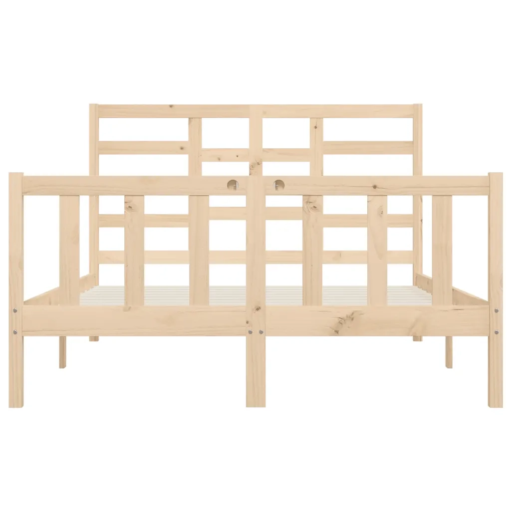Giroletto senza Materasso-Struttura Letto 140x200 cm in Legno Massello di Pino 323824