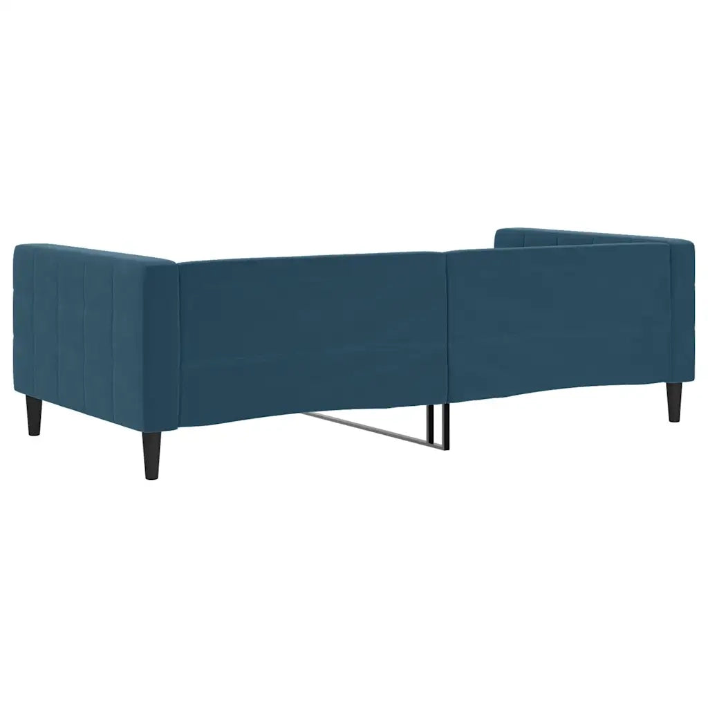 Letto da Giorno Blu 100x200 cm in Velluto 354014