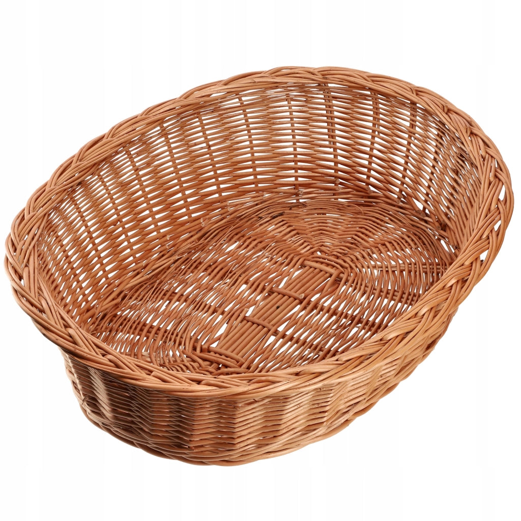 Cuccia per cani e gatti KADAX in vimini naturale, media, ecologica, 65 cm.