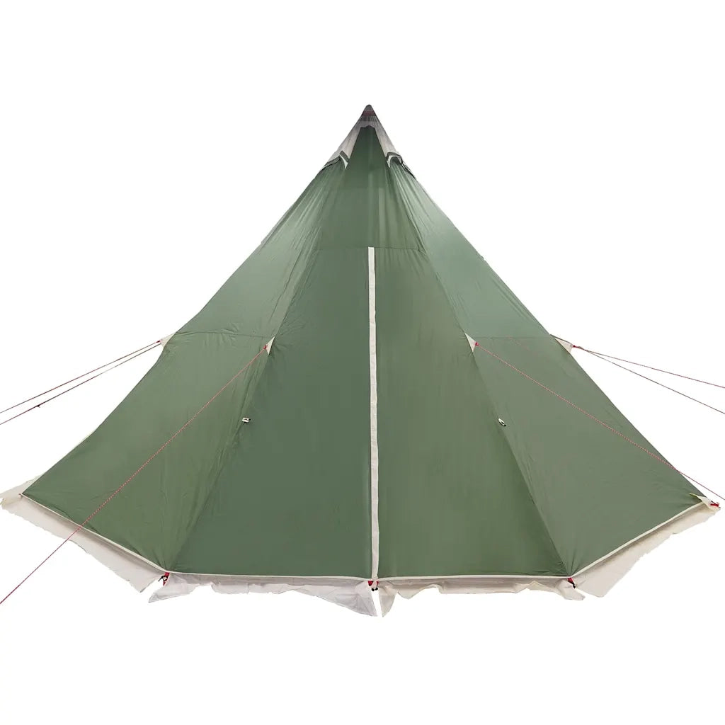 vidaXL Tenda Familiare Tipi per 8 Persone Verde Impermeabile