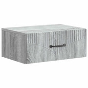 Mobiletto da notte a muro Grigio Sonoma 49 x 34,5 x 20 cm 898967