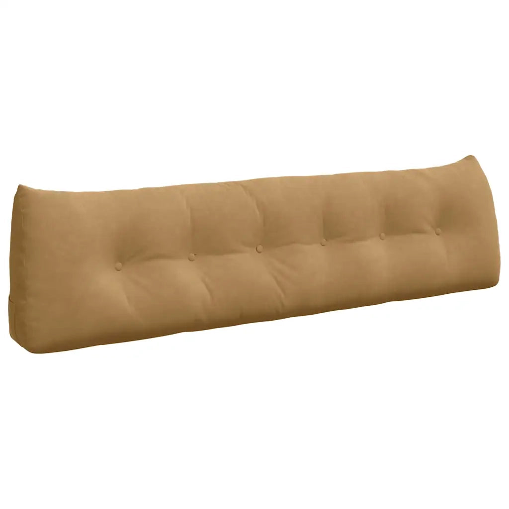 Cuscino per Schiena Marrone 180 x 24 x 50 cm Velluto 42014582