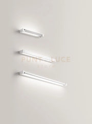 Applique in metallo verniciato bianco Sway 70cm LED 23W CCT 3000K 4000K 6000K 2080Lm