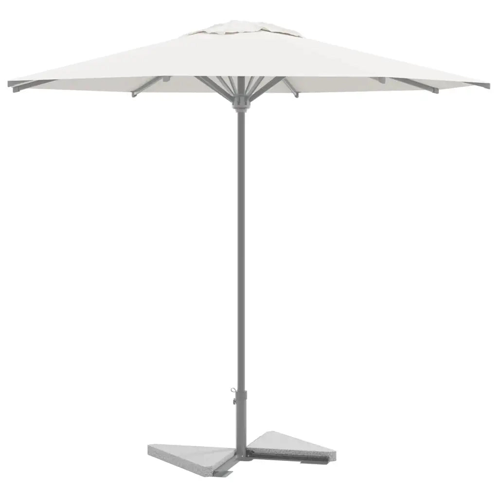 vidaXL Piastre per Parasole 2 pz in Granito Triangolare 14 kg Grigio