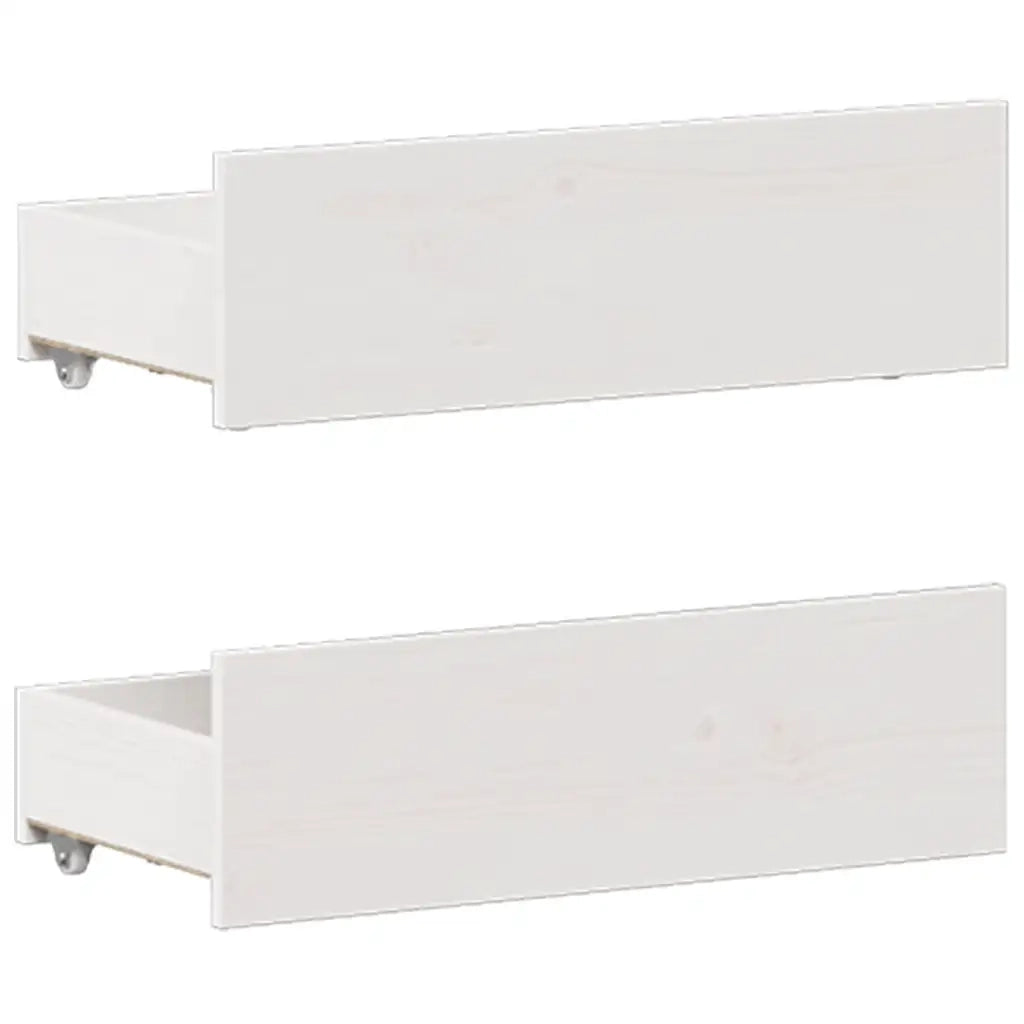 Giroletto senza Materasso con Testata Bianco 135x190 cm Pino 3308781