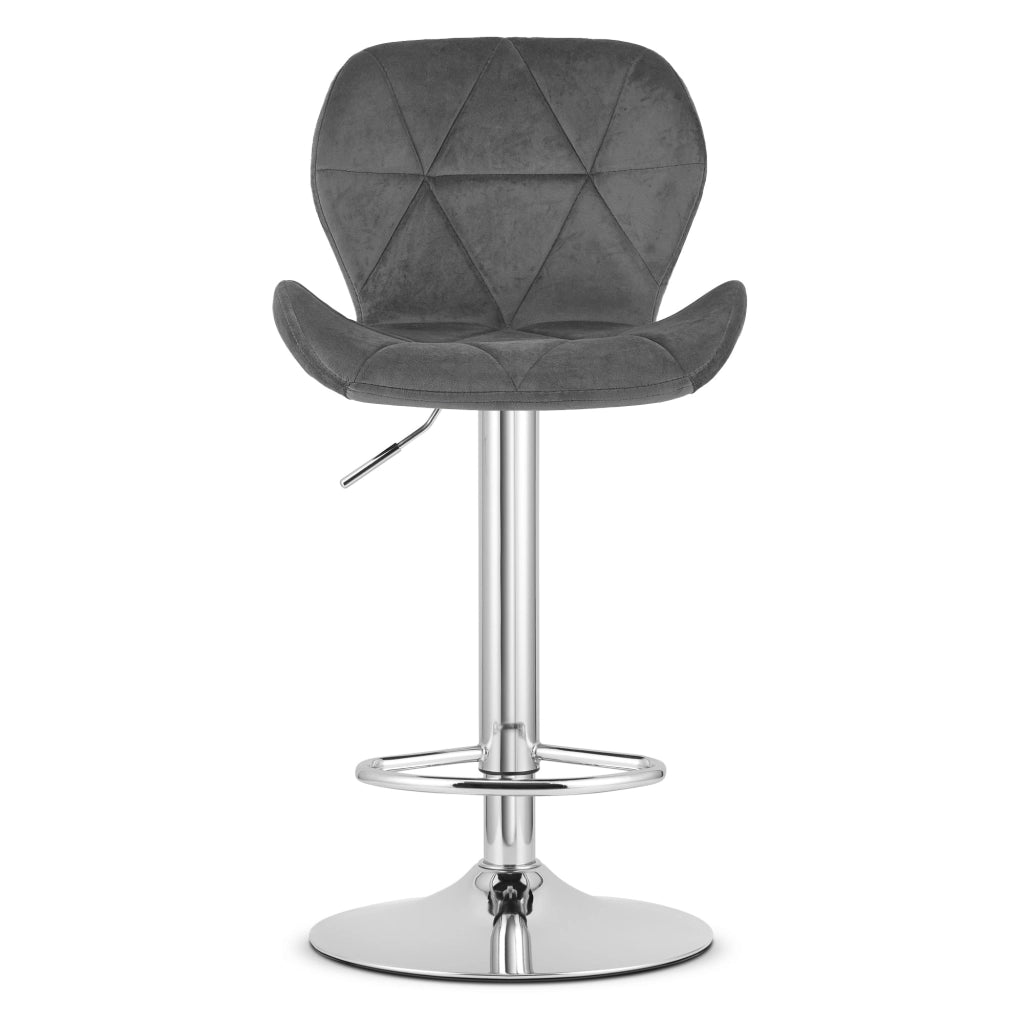 Sgabello in velluto VALORA WEST - Elegante design girevole per soggiorno e cucina