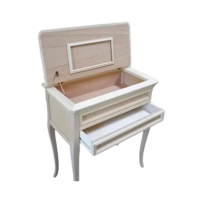 Consolle bacheca 2 cassetti in legno grezzo l.70 p.38 h.80 - Mobili 2G