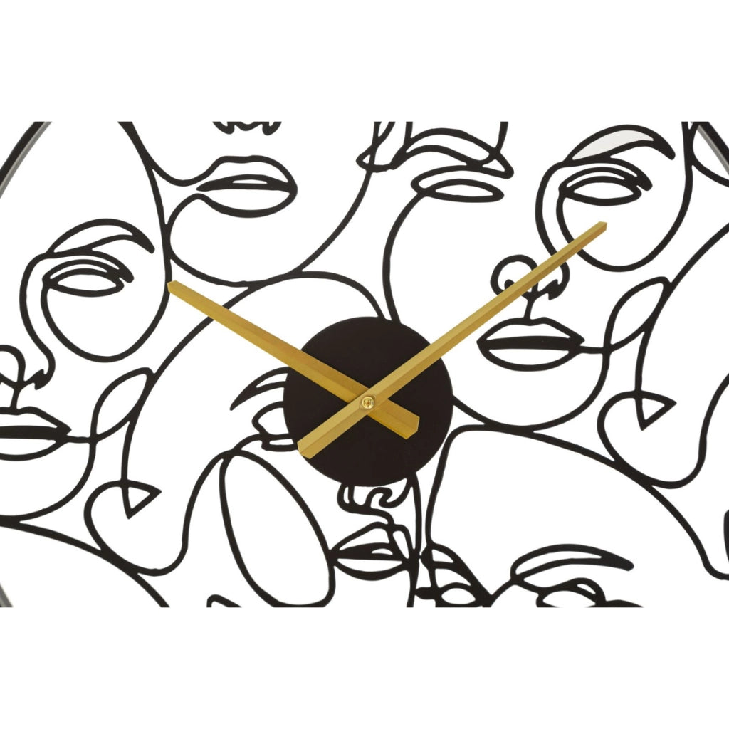 Orologio da Parete VKH242, Nero, Metallo, 50x3,5x50 cm