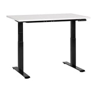 Scrivania regolabile in altezza elettricamente bianco e grigio 180 x 72 cm Struttura in acciaio verniciato a polvere