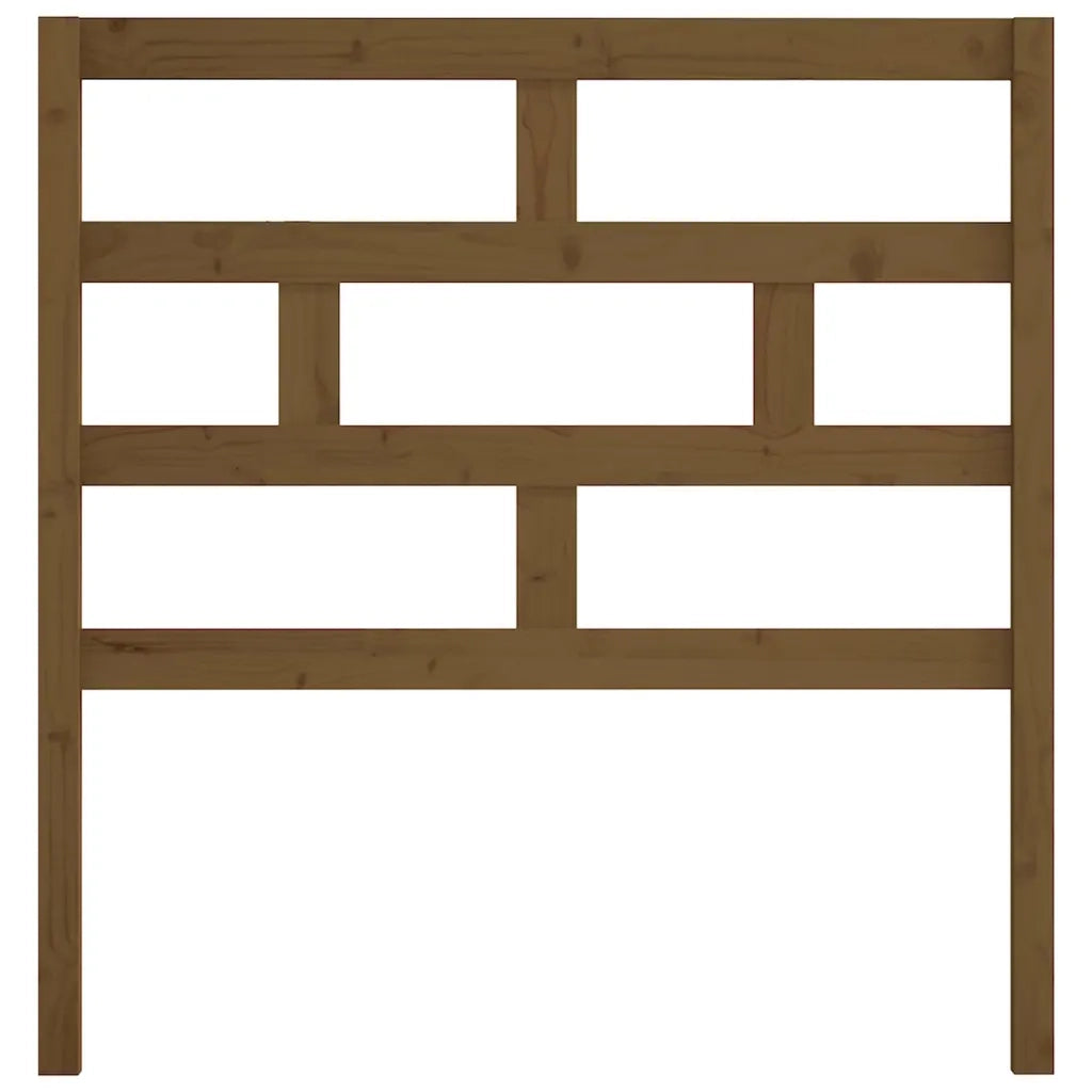 Testiera per Letto ambra 81x4x100 cm in Legno Massello di Pino