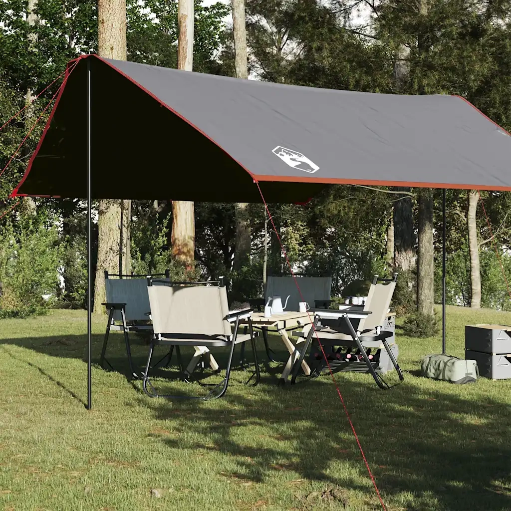 Telone da Campeggio Grigio e Arancione 430x380x210 cm Impermeabile 94681