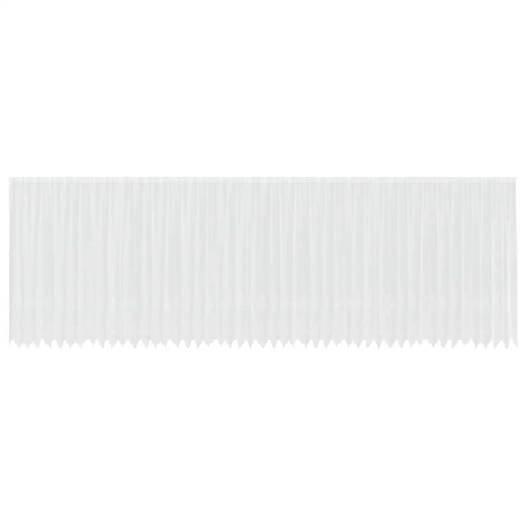 Tenda in Pizzo con tende Bianco 240 x 1200 cm Poliestere 4107860