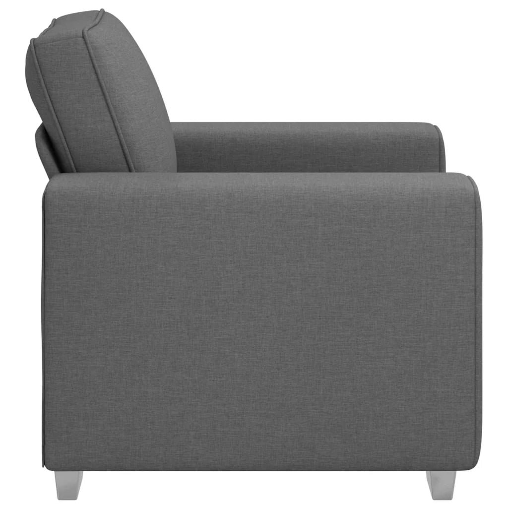 Poltrona | Sedia Relax Sofa Grigio scuro 100 cm Tessuto