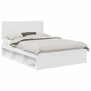 Letto matrimoniale | Letto per adulti | Struttura del letto Bianco 150 x 200 cm Pino massello