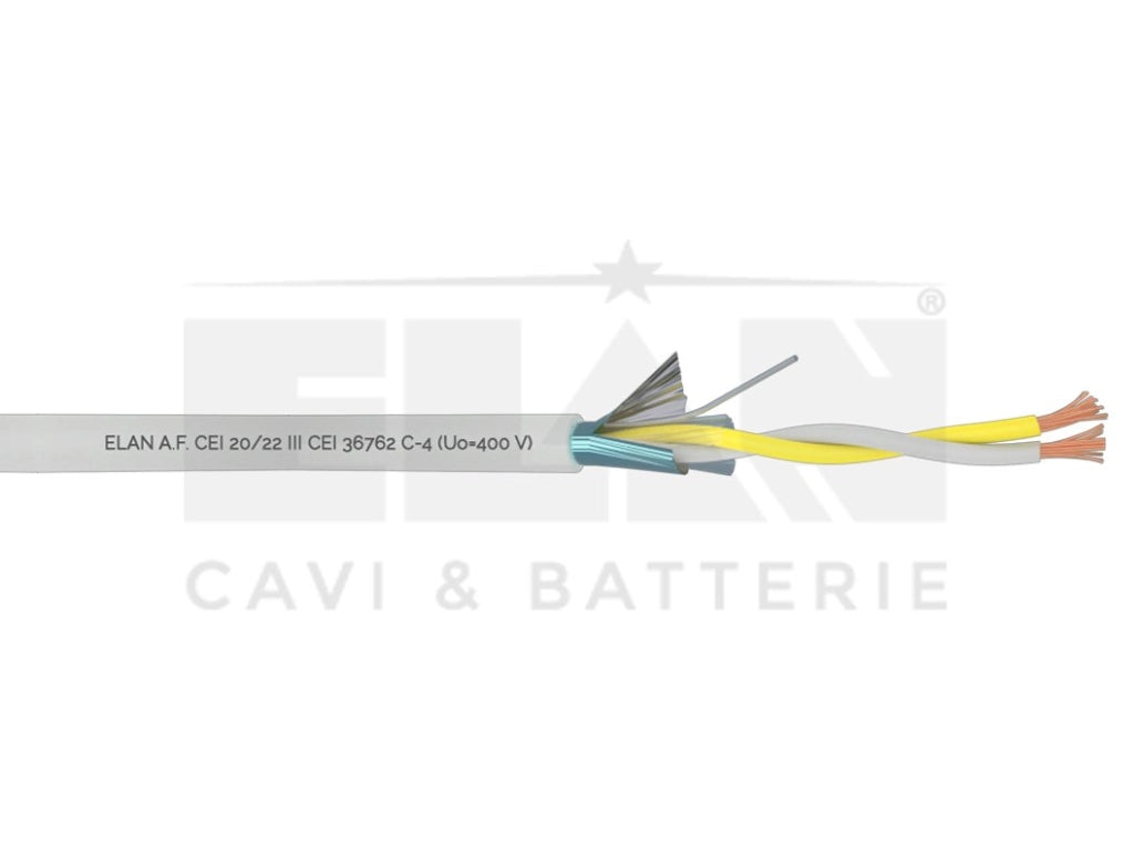 MATASSA CAVO ELAN ALLARME TWISTATO SCHERMATO 2X1,00 BUS/RS485 PVC 032101 100MT