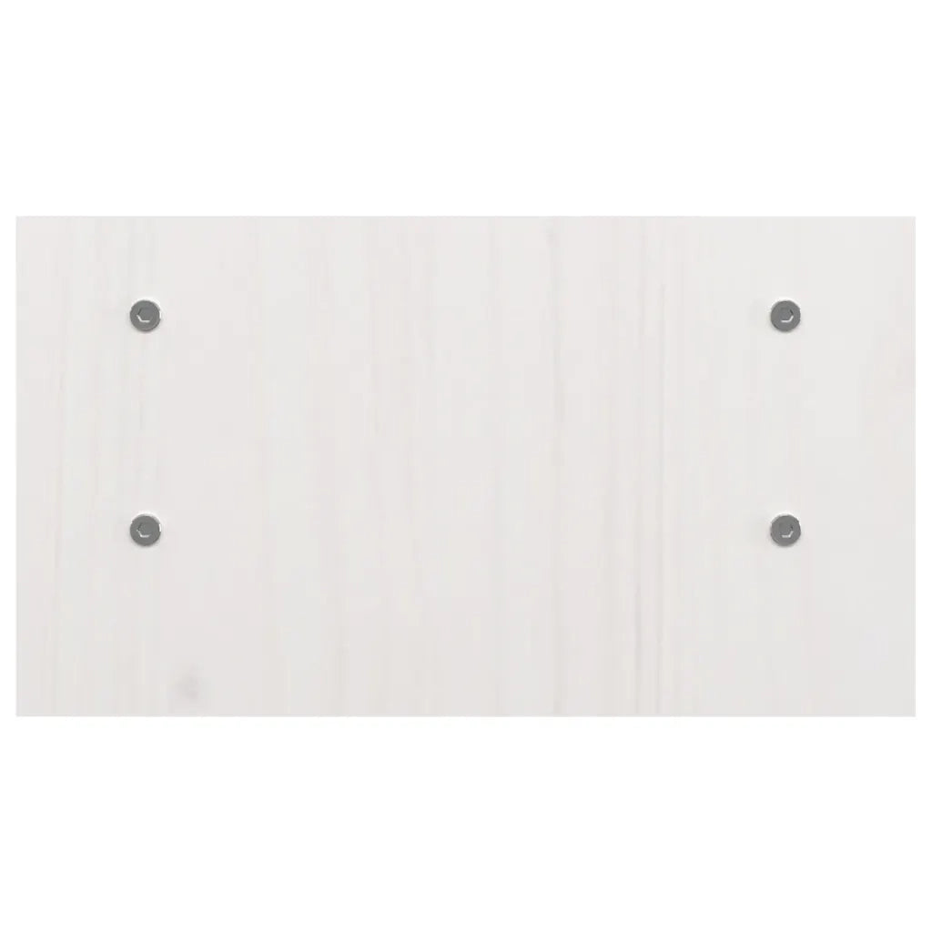 Supporto per Monitor Bianco 50x27x15 cm Legno Massello di Pino cod mxl 61097