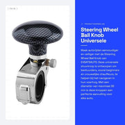 Pompa di sterzo universale - Stabilizzatore di sterzo - Booster extra - Manubrio di sicurezza - Materiale: alluminio + ABS - Adatto per sterzo fino a 32mm - Assistente di sterzo