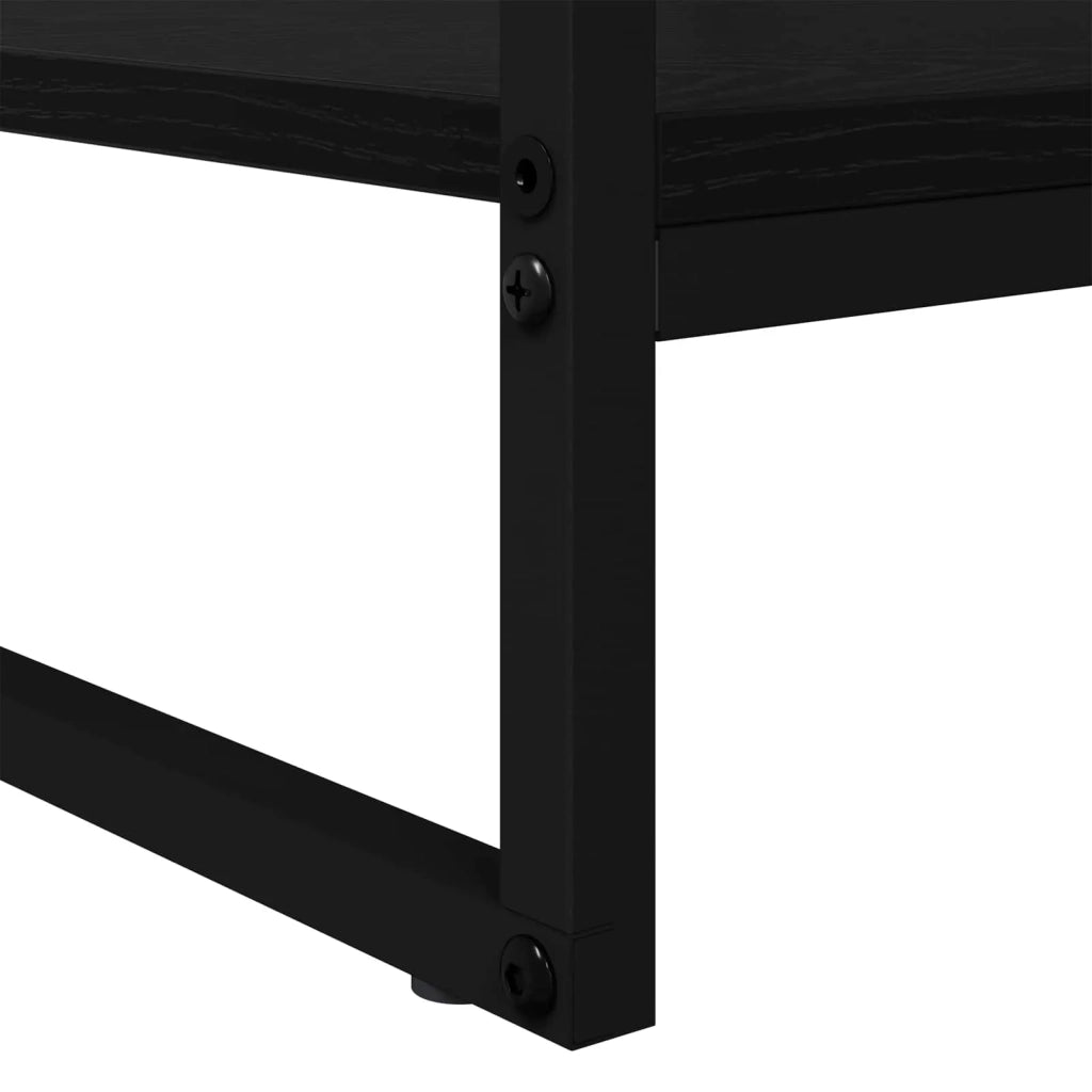 Tavolino da salotto Rovere Nero 80 x 50 x 40 cm