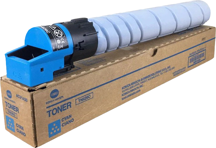 ORIGINAL Konica Minolta toner ciano ACV1450 TN-626C ~28000 Seiten