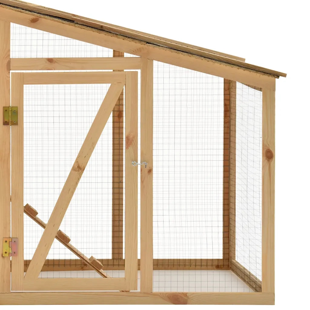 Pollaio in Legno Massello di Pino 178x67x92 cm   cod mxl 53802