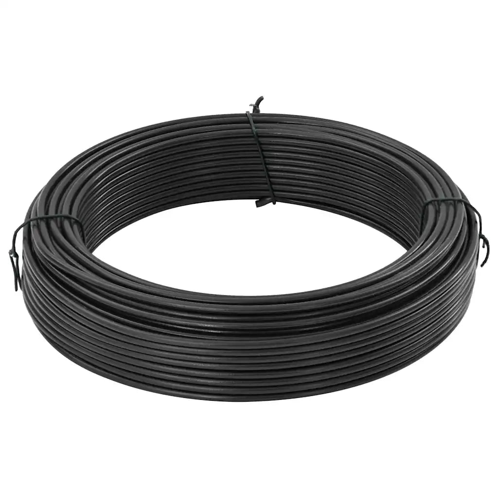 vidaXL Filo di recinzione Antracite 33 m Acciaio rivestito in PVC