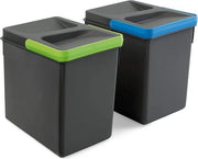 Cassettiere per esterno - contenitori di plastica per il riciclo di interni ed esterni / Cassettiera per esterno (2 x 6 L)